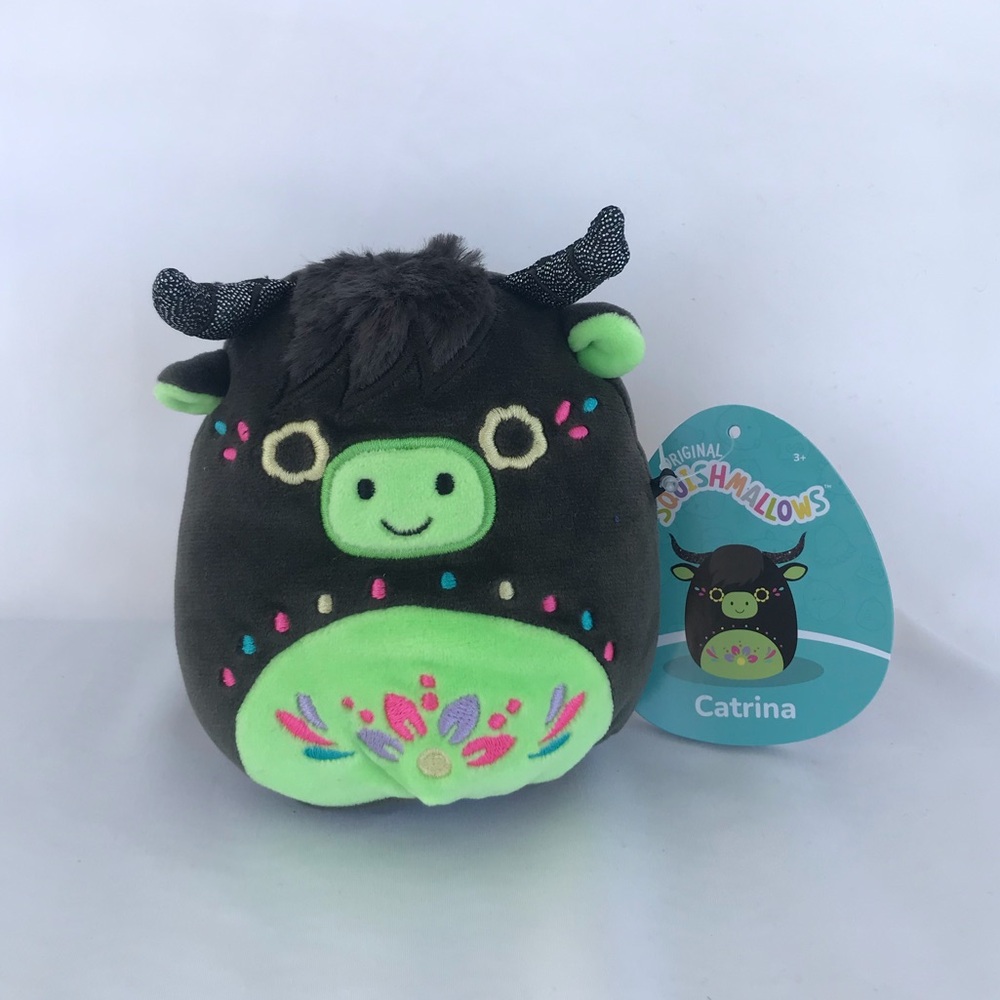 Catrina the Highland Cow Sugar Skull Squishmallow 5” NWT